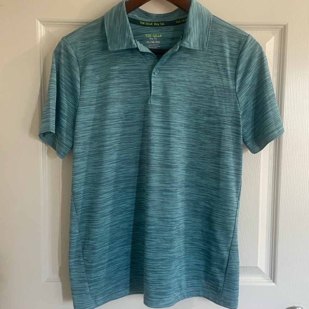 Tek Gear Teal Polo Shirt XL Boy